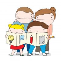 FAMILIE_1 Illustration by Emma Thyssen