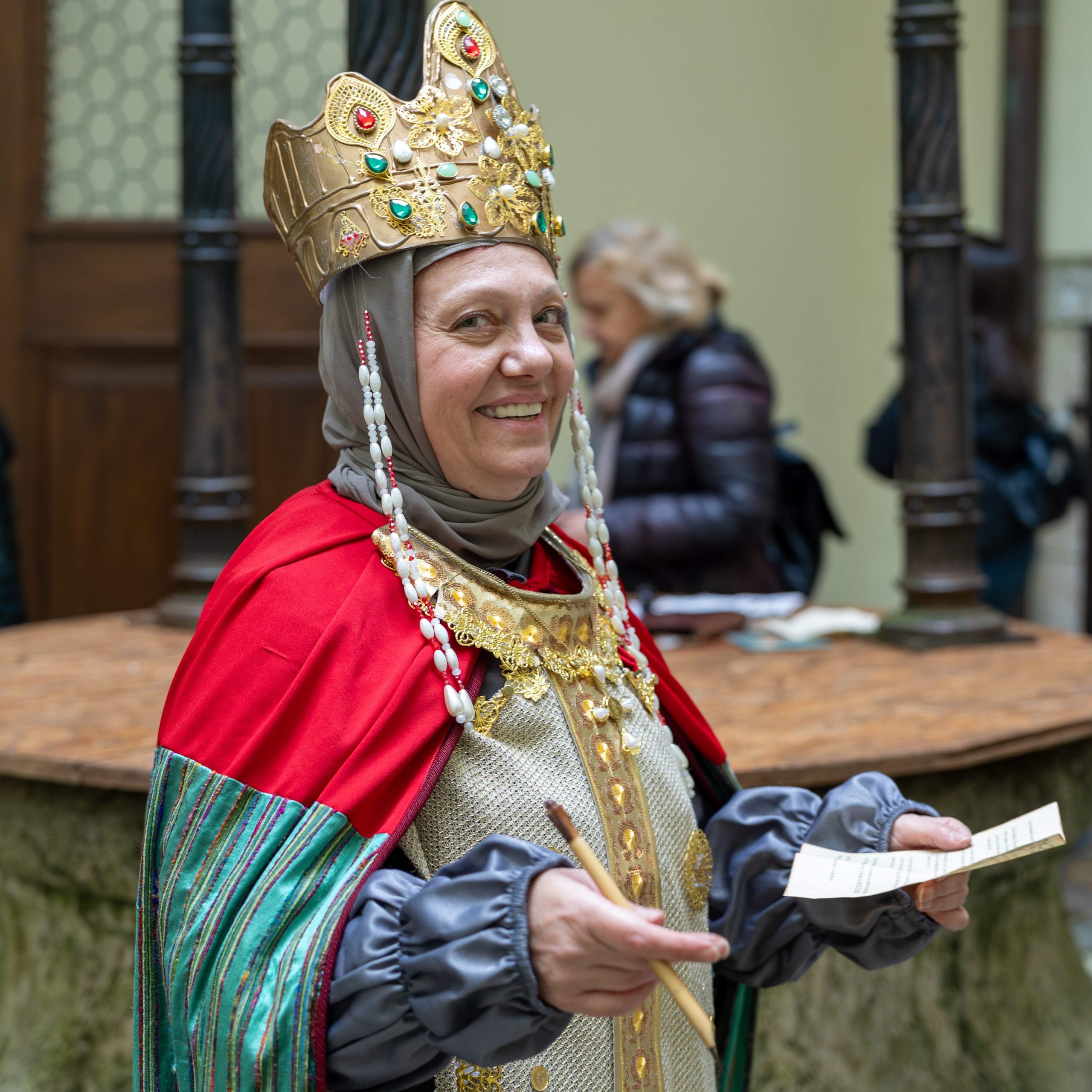 Vasilka Dimitrovska as Queen Maria Palaiologina  Foto Karlo Kramaric i Karlo Prohaska ThreeTech Production